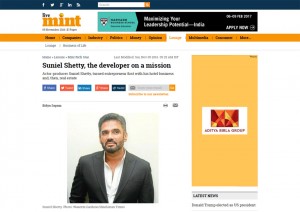 Suniel Shetty, the developer on a mission